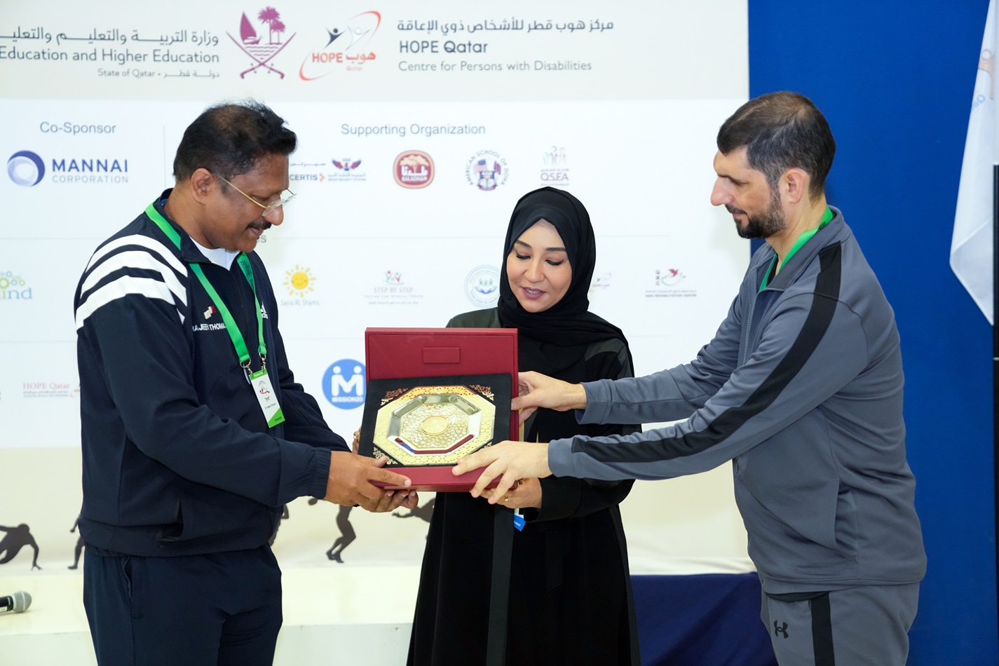 HOPE Qatar receiving awards and recognition for contributions to special needs education