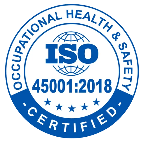 ISO 45001 Certified: Occupational Health and Safety Management System